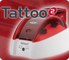 The Evolis Tattoo 2 printer is a mixture of technology and innovation. Hi-Tech Design, compactness and ease of use, the Tattoo revolutionizes the world of monochrome printing on plastic and papers cards.